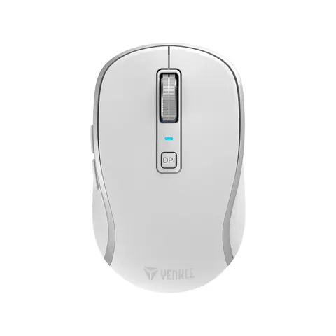 Mouse Yenkee YMS 2085WE, wireless, 2400 dpi, USB, 6 butoane, Li-Polymer, alb