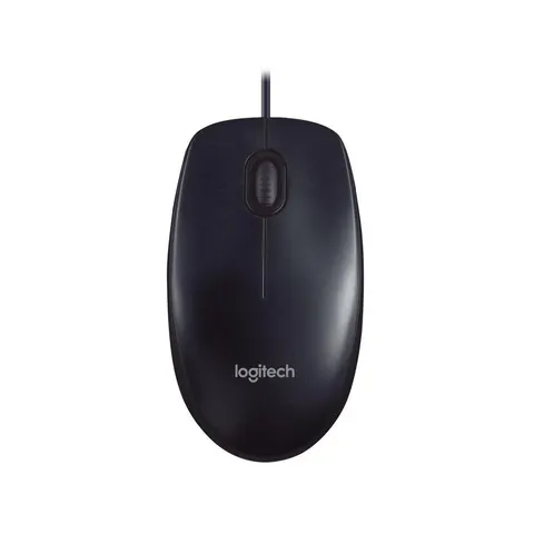 Mouse Logitech M90, cu fir, optic, 3 butoane, 1000 dpi, USB