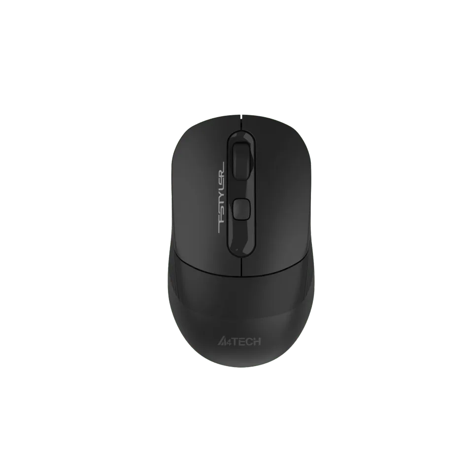 Mouse A4Tech Fstyler FB10CS, silentios, 2.4 GHz, Bluetooth, negru