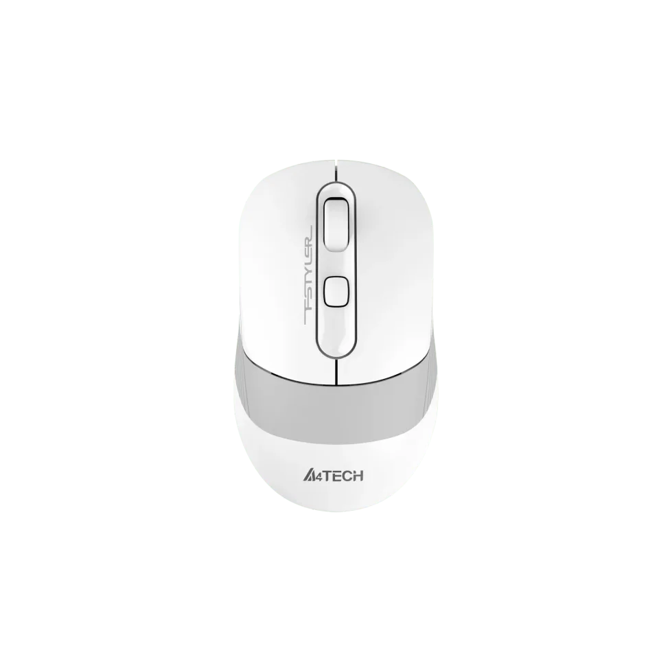 Mouse A4Tech Fstyler FB10CS, silențios, 2.4 GHz, Bluetooth, alb