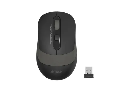 Mouse A4Tech Fstyler FG10S, wireless, silențios, AA, gri