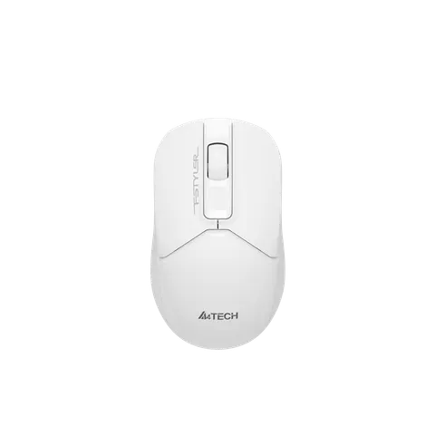 Mouse A4Tech Fstyler FG12S, wireless, silentios, 3 butoane, AA, alb