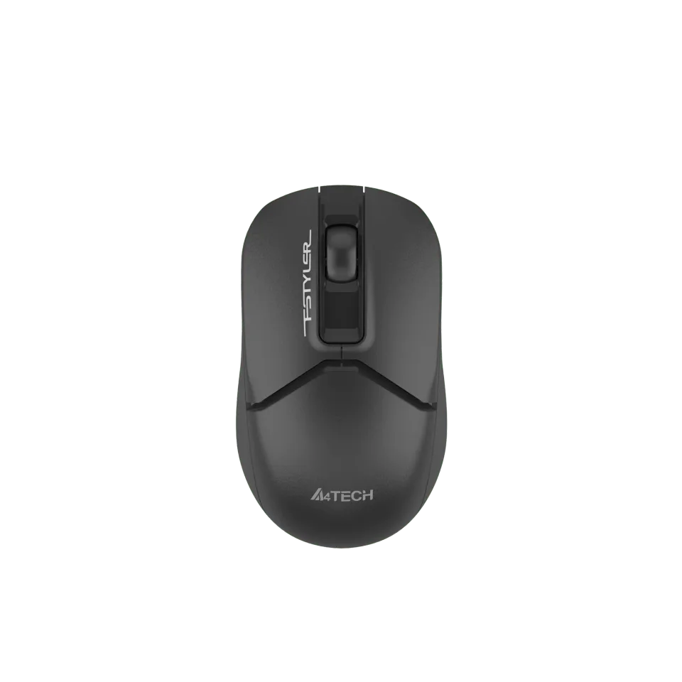 Mouse A4Tech Fstyler FG12S, wireless, silentios, 3 butoane, AA, negru
