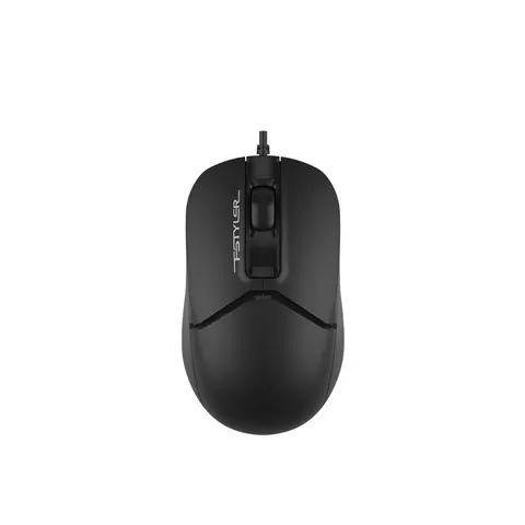 Mouse A4Tech Fstyler FM12S, cu cablu, silențios, USB, 3 butoane, negru