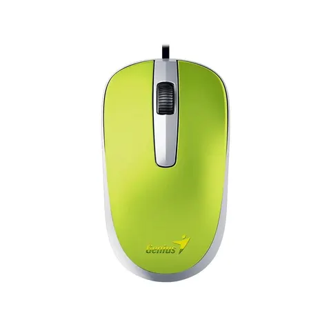 Mouse Genius DX-120, cu cablu, USB Type-A, 3 butoane, verde