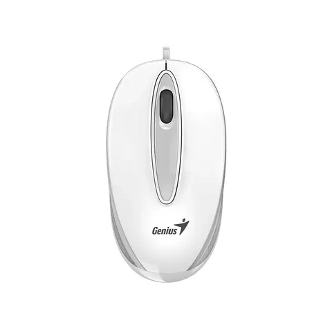 Mouse Genius DX-Mini, cu cablu, USB Type-A, 3 butoane, alb