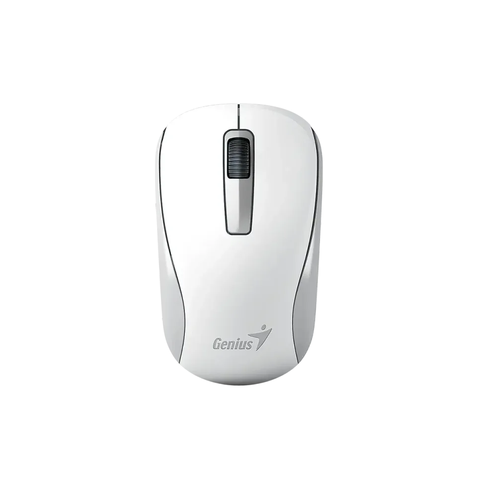 Mouse Genius NX-7005, wireless, USB, 3 butoane, AA, alb