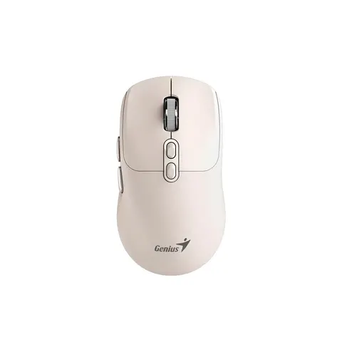 Mouse Genius NX-8080S, wireless, Bluetooth, Bluetooth/USB, 7 butoane, AA, bej