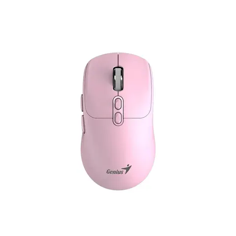 Mouse Genius NX-8080S, wireless, Bluetooth, Bluetooth/USB, 7 butoane, AA, roz