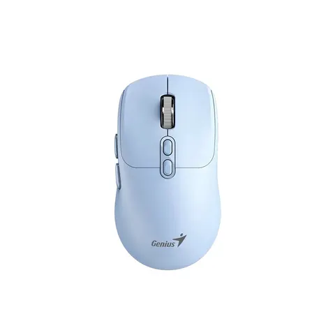 Mouse Genius NX-8080S, wireless, Bluetooth, Bluetooth/USB, 7 butoane, AA, albastru
