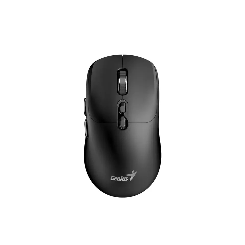 Mouse Genius NX-8080S, wireless, Bluetooth, Bluetooth/USB, 7 butoane, AA, negru