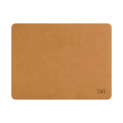 Mouse pad TNB, piele reciclată, 2mm, maro