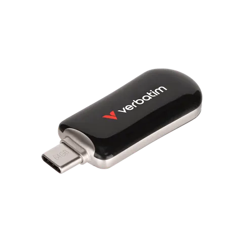 Memorie USB Flash Verbatim Plectra, 64 GB, USB Type-C 3.2, Negru