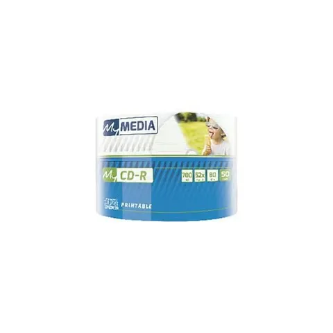 My Media CD-R Wide Printable, 700 MB, 52x, 50 bucăți, în celofan