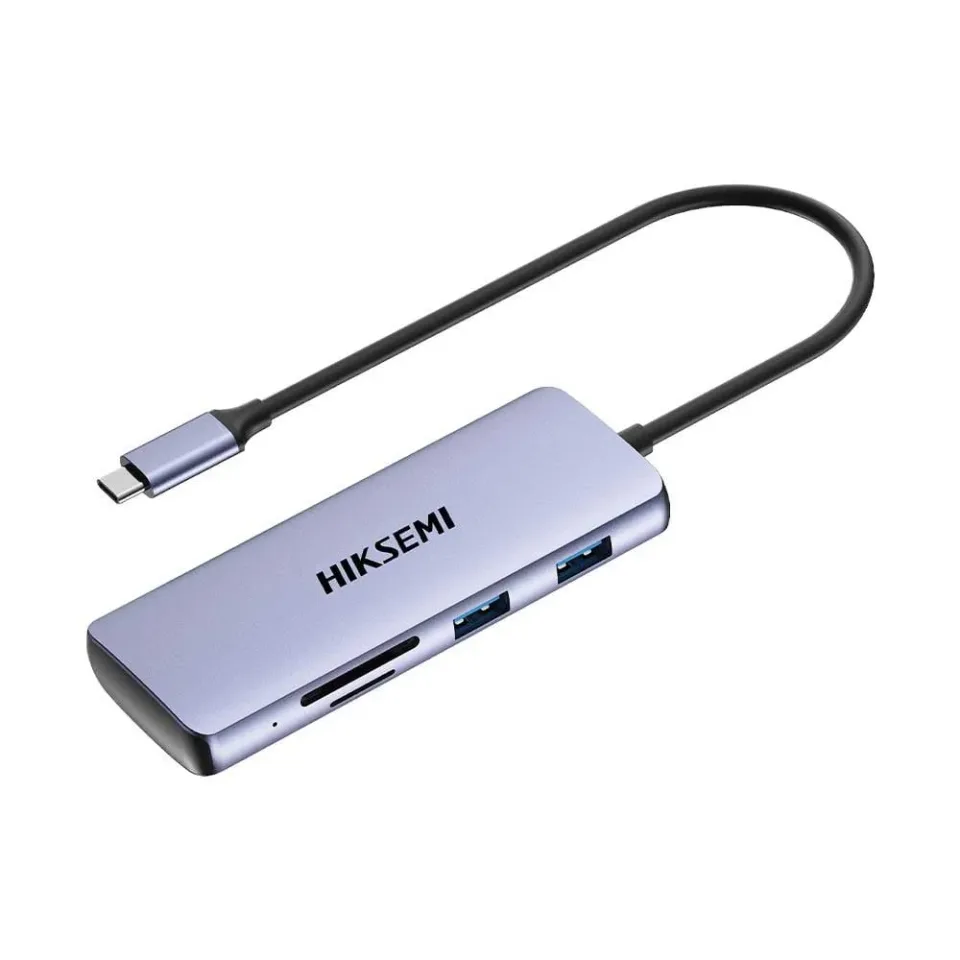 USB Hub Hiksemi 8 în 1 DS8, 4K, HDMI, SD, XTF, USB 3.0