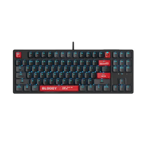Tastatură Bloody Bloody Red AT87, cu fir, gaming