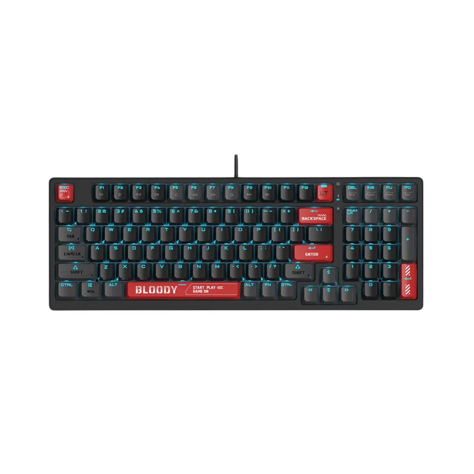 Tastatură Bloody Bloody Red AT98, cu fir, gaming
