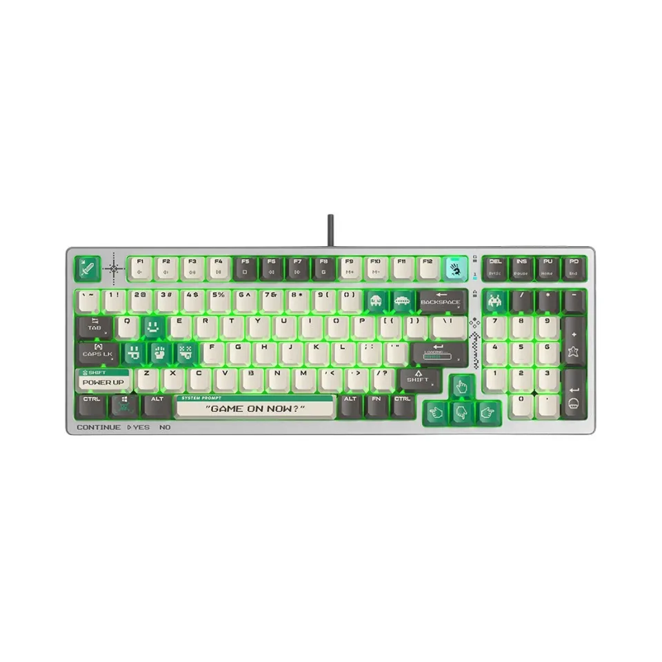 Tastatură Bloody Sports S98, Lime, cu fir, gaming