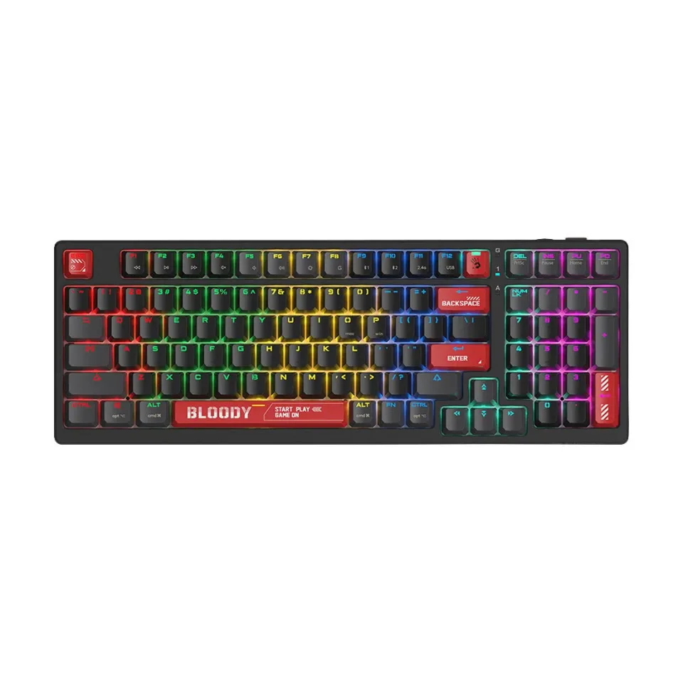 Tastatură Bloody Bloody Red WS98, wireless, gaming