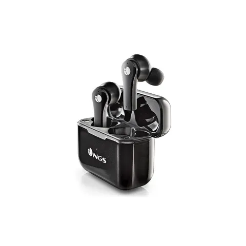 Căști NGS Artica Bloom, cu Bluetooth, cu carcasă de încărcare, USB Type-C, negre