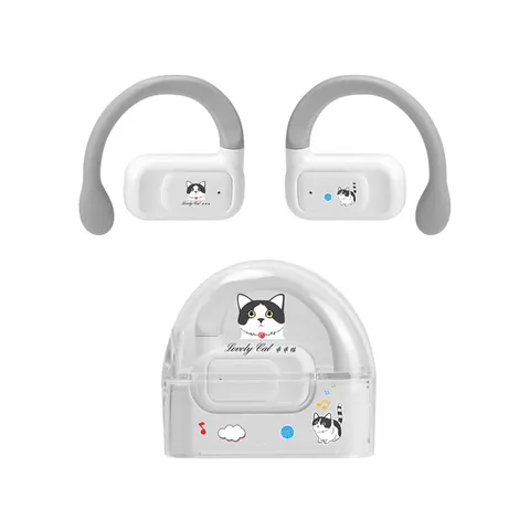 Căști Wesdar TWS1003, wireless, pentru copii, cu Bluetooth, 117 dB, alb
