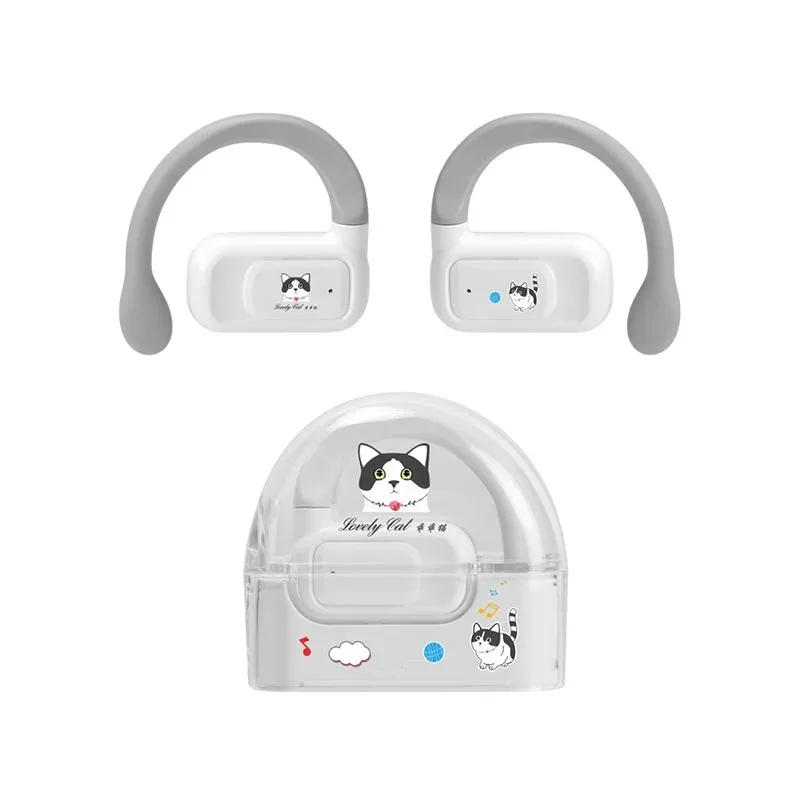 Căști Wesdar TWS1003, wireless, pentru copii, cu Bluetooth, 117 dB, alb