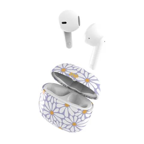 Căști TNB Exclusive Flower, wireless, cu Bluetooth, cu carcasă de încărcare, USB Type-C, 102 dB