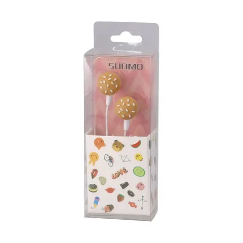 Căști Statovac Tune, in-ear, hamburger și cartofi prăjiți, diverse culori