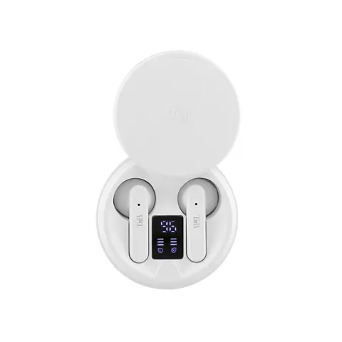 Căști TNB Shiny 2, wireless, cu Bluetooth, USB Type-C, 95 dB, alb