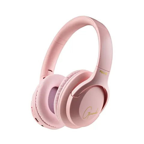 Căști NGS Artica Greed, cu Bluetooth, USB Type-C, 105 dB, roz