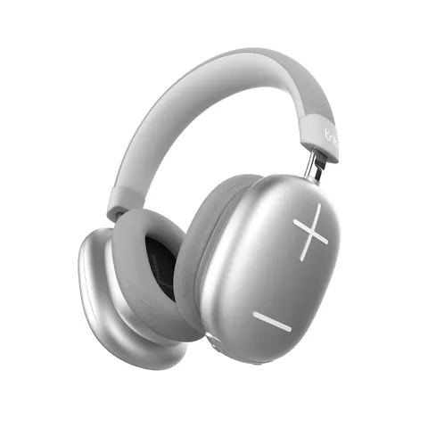 Căști TNB Bounce Max, wireless, cu Bluetooth, USB Type-C, 102 dB, gri