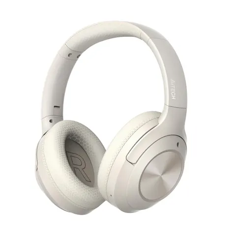 Căști A4Tech Fstyler BH220, cu Bluetooth v5.3, 100 dB, bej
