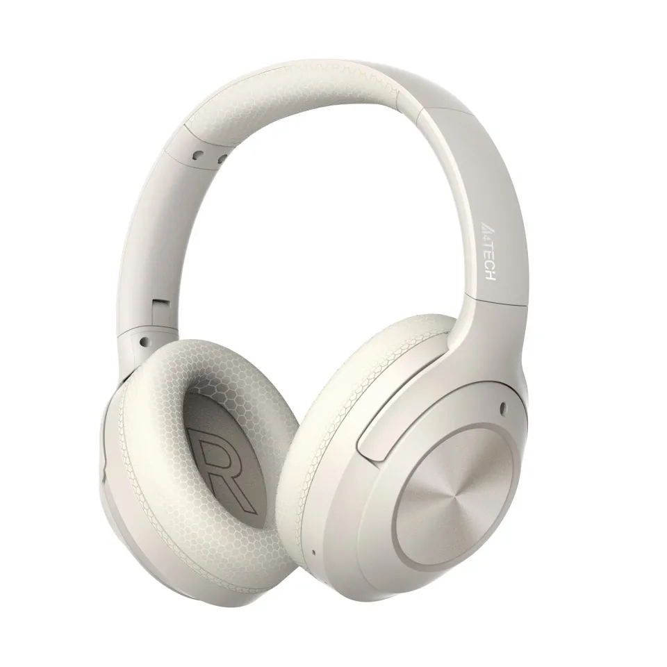 Căști A4Tech Fstyler BH220, cu Bluetooth v5.3, 100 dB, bej