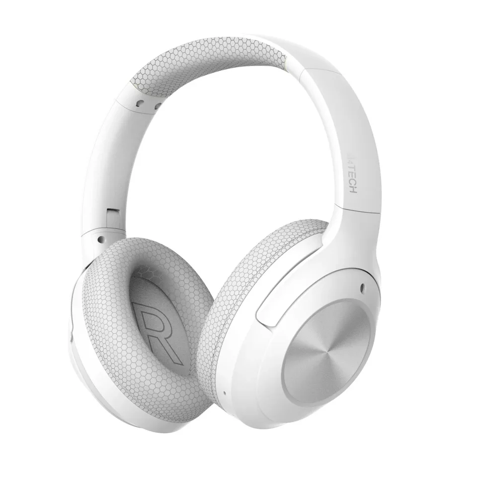 Căști A4Tech Fstyler BH220, cu Bluetooth v5.3, 100 dB, albe