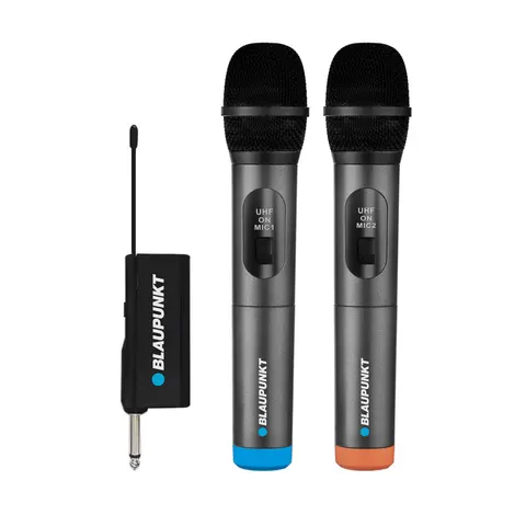 Set microfoane Blaupunkt WM60UDB, wireless 16 canale, 2 bucăți