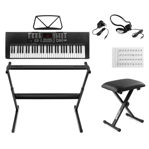 Set sintetizator Tronios, stand, scaun, căști și autocolante