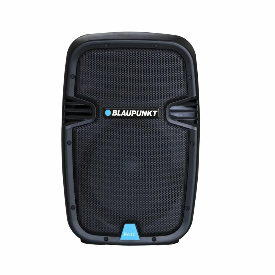 Boxă Blaupunkt PA10, portabilă, karaoke, 600 W, cu 1 microfon cu fir, neagră