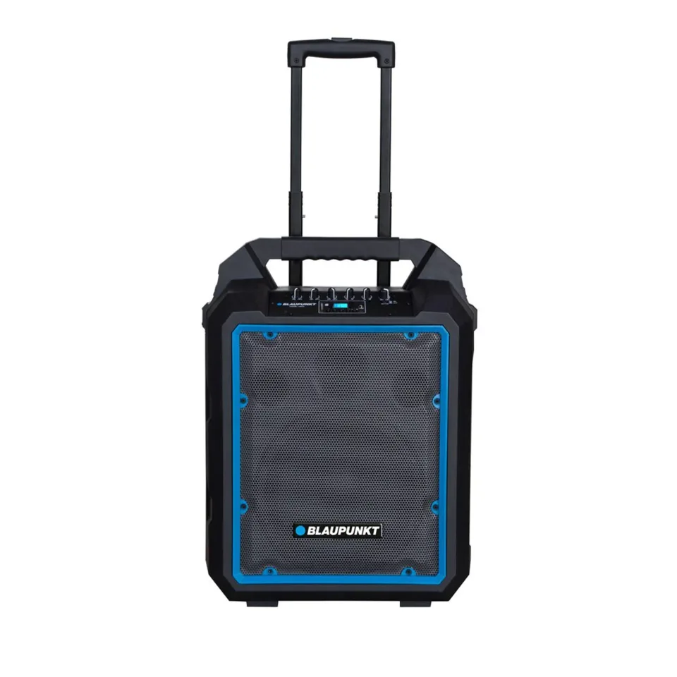 Boxă Blaupunkt MB10, portabilă, karaoke, 600 W, cu 1 microfon cu fir, negru