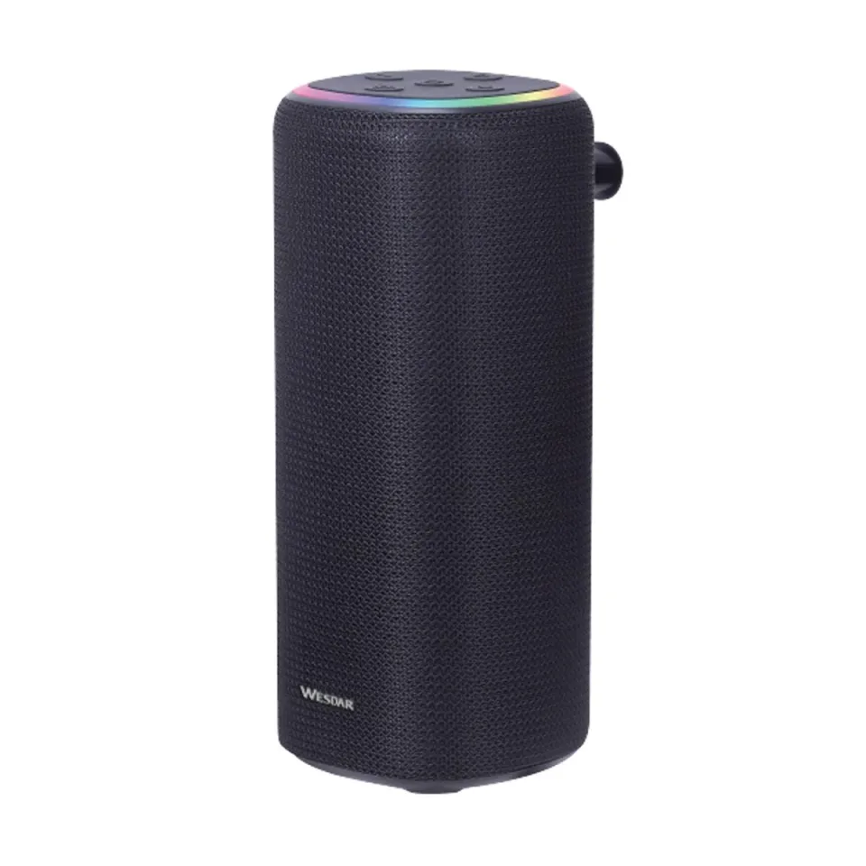 Boxă Wesdar K-568S, portabilă, cu Bluetooth, 2x3 W, negru