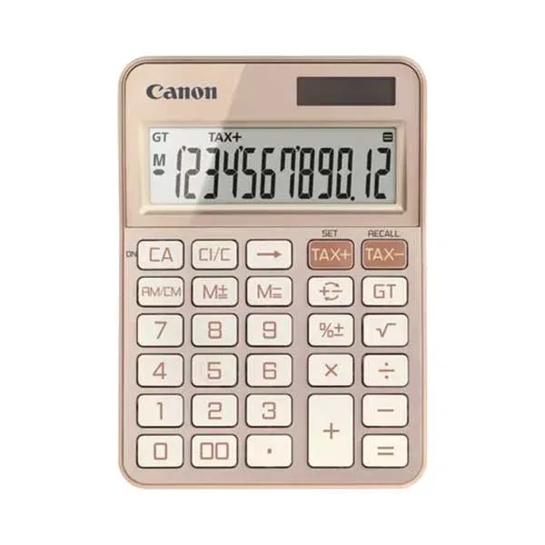 Calculator de birou Canon KS-125KB, 12 cifre, roz auriu