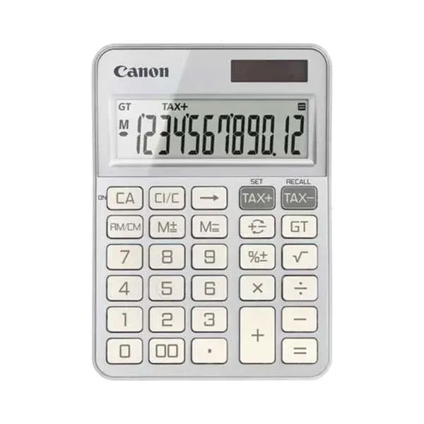 Calculator de birou Canon KS-125KB, 12 cifre, argintiu