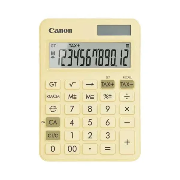 Calculator de birou Canon LS-125KB, 12 cifre, galben