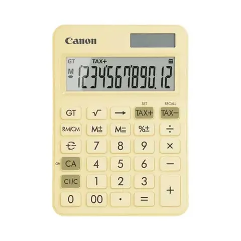 Calculator de birou Canon LS-125KB, 12 cifre, galben