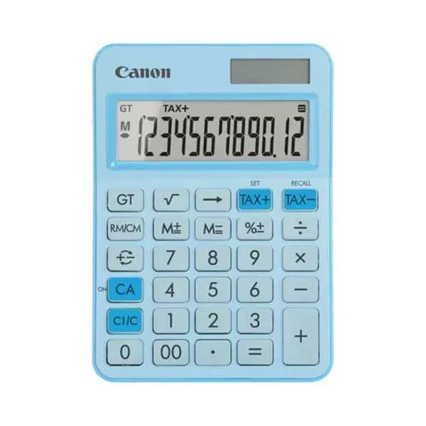 Calculator desktop Canon LS-125KB, 12 cifre, albastru