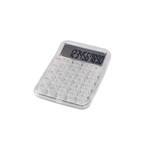 Calculator Statovac Cubitos 20, 10 cifre, transparent, asortat, 1 buc