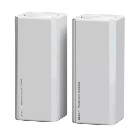 Sistem Xiaomi Mesh AX3000 NE, Wi-Fi 6, 2 bucăți, alb