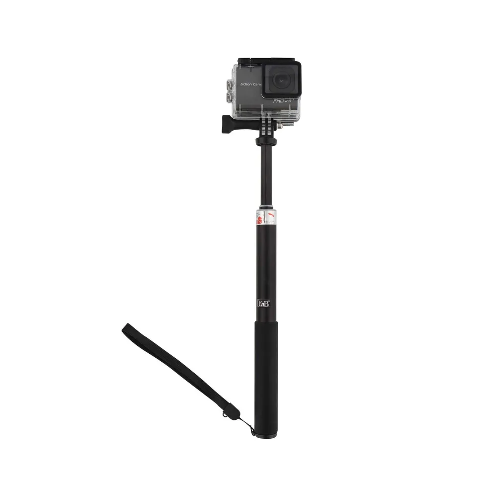 Monopied TNB - baston, cu adaptor pentru camera Go Pro, negru