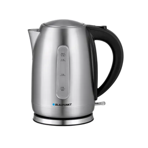 Fierbător electric pentru apă Blaupunkt EKS401, metalic, 2000 W, 1.7 L, gri