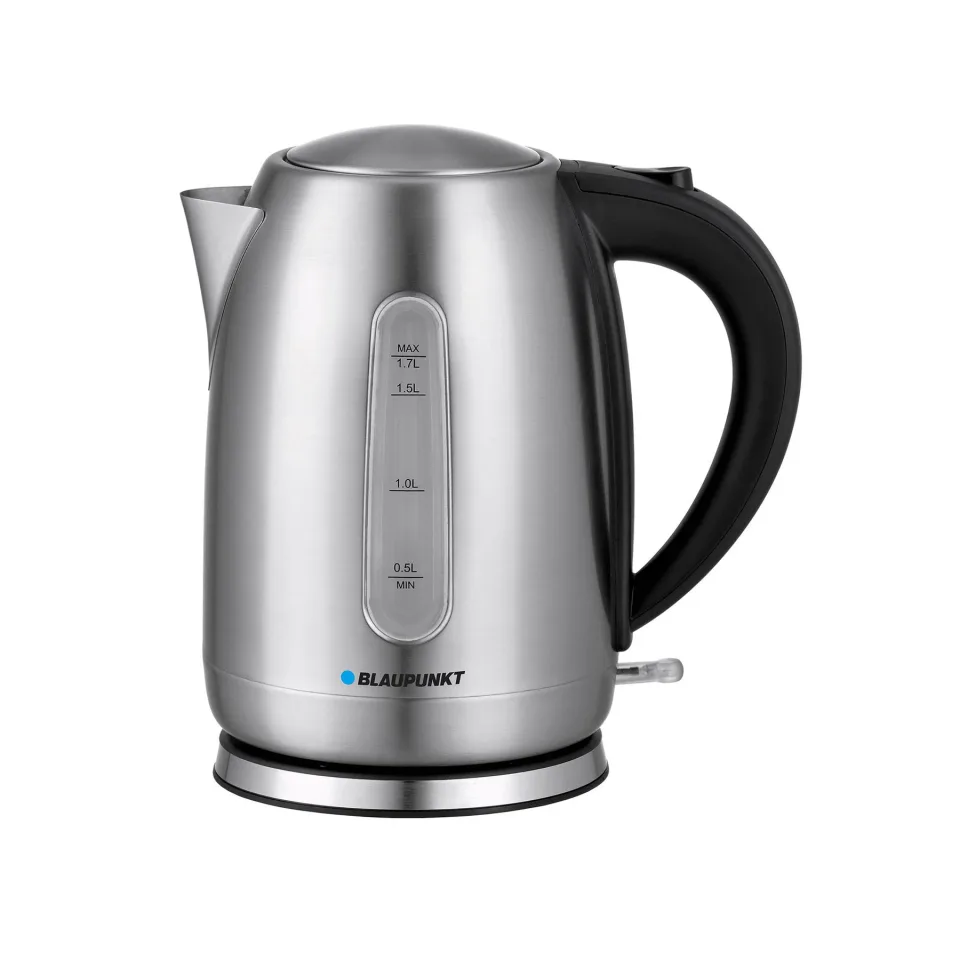 Fierbător electric pentru apă Blaupunkt EKS401, metalic, 2000 W, 1.7 L, gri