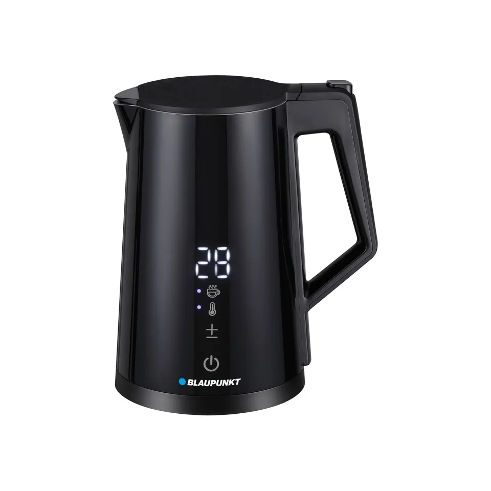 Fierbător electric de apă Blaupunkt EKD601, metal, 2200 W, 1.7 L, negru